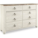 Signature Design by Ashley Willowton B267B58 8 pc Queen Sleigh Bedroom Set IMAGE 3