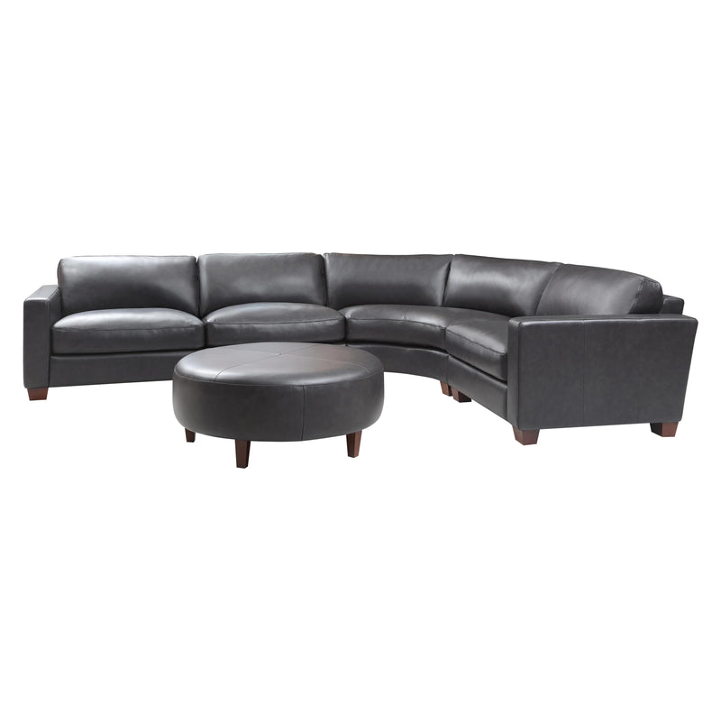 Leather Italia USA Brent Georgetown Leather 4 pc Sectional 1669-9029LAF-016700/1669-9029RAF-016700/1669-9029WED-016700/1669-9029ALC-016700 IMAGE 2