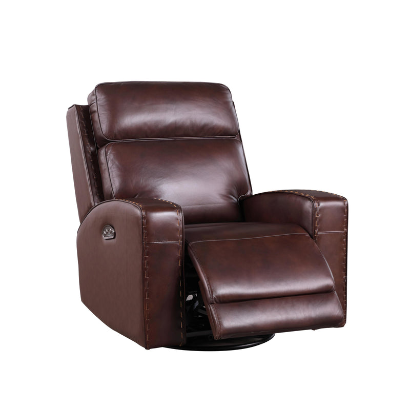 Leather Italia USA Blaine Power Swivel Glider Leather Recliner 1444-EH6720SG-011903LV IMAGE 2