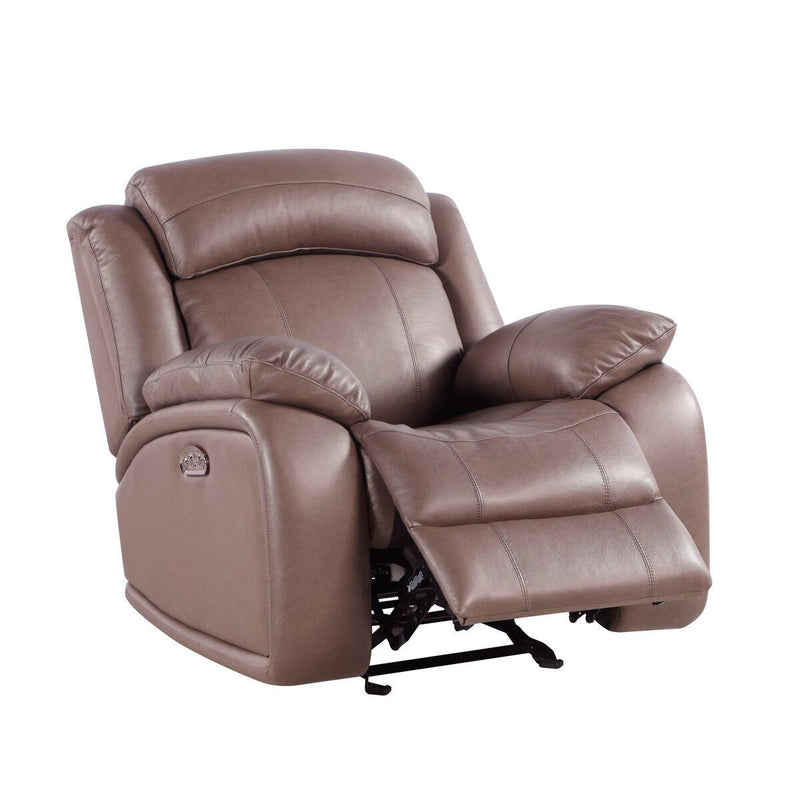 Leather Italia USA Polk Power Glider Leather Recliner 1444-EH6620G-018334LV IMAGE 2