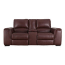 Signature Design by Ashley Alessandro Power Reclining Leather Match Loveseat U2550118 IMAGE 3
