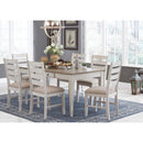  Signature Design by Ashley Skempton D394D7 7 pc Dining Set IMAGE 1