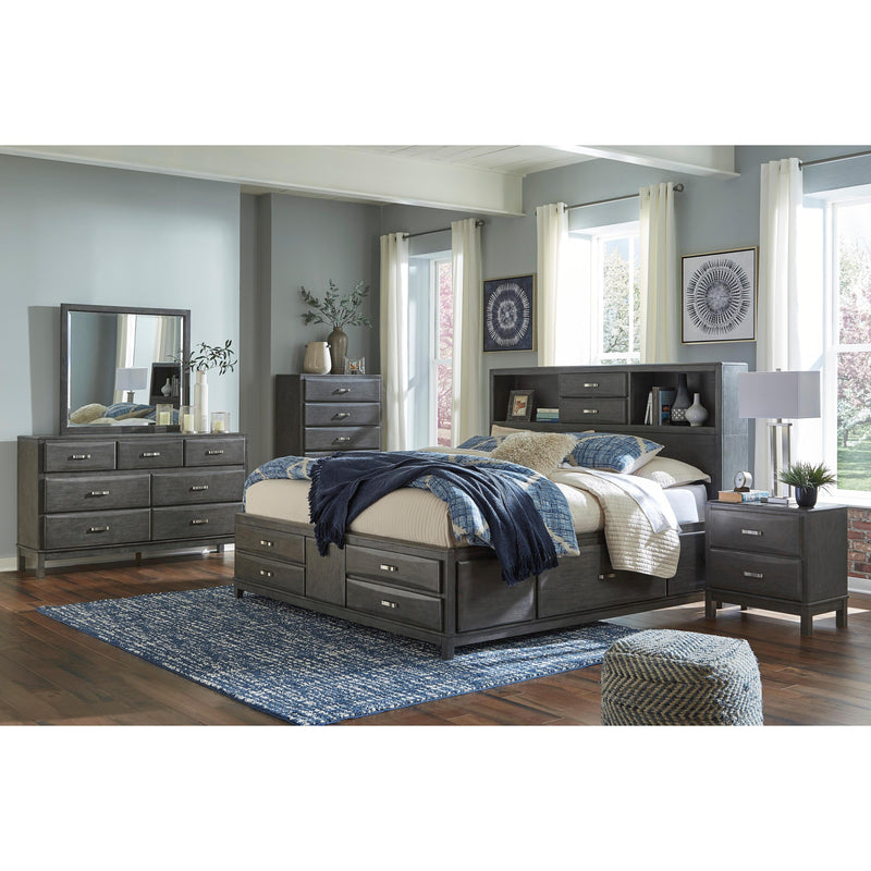  Signature Design by Ashley Caitbrook B476B26 8 pc Queen Bookcase Storage Bedroom Set IMAGE 1