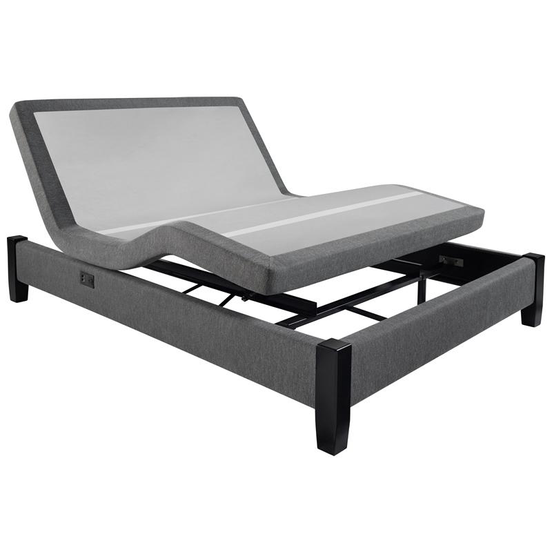 Beautyrest Queen Adjustable Base with Massage Renew Powerbase+ Grey (Queen) IMAGE 1