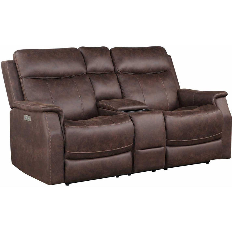 Steve Silver Furniture Valencia VA950 2 pc Power Reclining Living Room Set - Walnut IMAGE 3