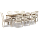  Signature Design by Ashley Realyn D743D5 9 pc Dining Set IMAGE 1