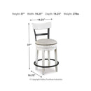  Signature Design by Ashley Valebeck D546D4 5 pc Counter Height Dining Set IMAGE 8