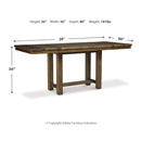 Signature Design by Ashley Moriville D631D9 4 pc Counter Height Dining Set IMAGE 5