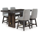 Signature Design by Ashley Burkhaus D984D5 5 pc Counter Height Dining Set IMAGE 2