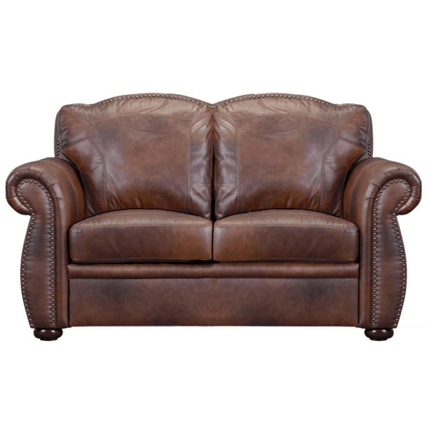 Leather Italia USA Arizona Stationary Leather Loveseat 1444-6110-0204234 IMAGE 1