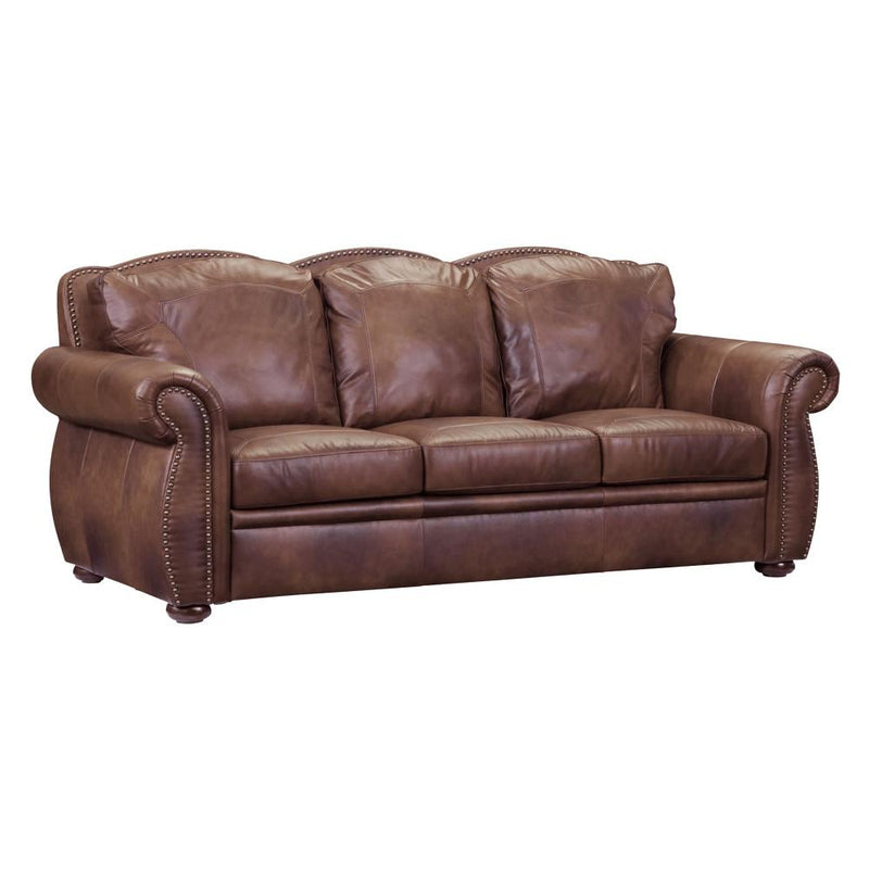 Leather Italia USA Arizona Stationary Leather Sofa 1444-6110-0304234 IMAGE 2