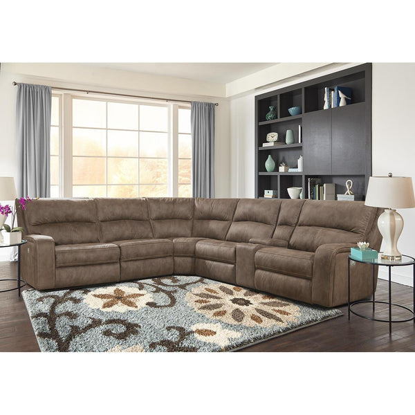 Parker Living Polaris MPOL-PACKA(H)-KA Kahlua 6 Piece Modular Power Reclining Sectional with Power Adjustable Headrests IMAGE 1