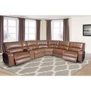 Parker Living Swift MSWI-PACKA(H)-BOU Bourbon 6 Piece Modular Power Reclining Sectional with Power Adjustable Headrests IMAGE 1