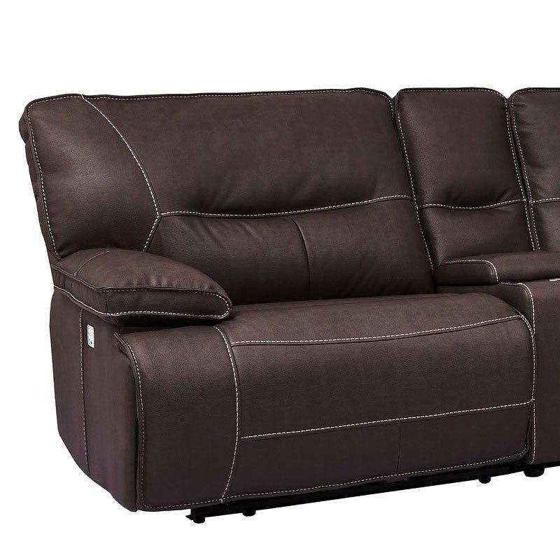 Parker Living Spartacus MSPA-PACKA(H)-CHO Chocolate 6 Piece Modular Power Reclining Sectional with Power Adjustable Headrests IMAGE 2