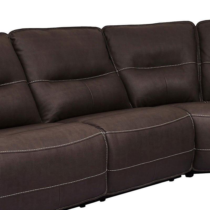 Parker Living Spartacus MSPA-PACKA(H)-CHO Chocolate 6 Piece Modular Power Reclining Sectional with Power Adjustable Headrests IMAGE 4