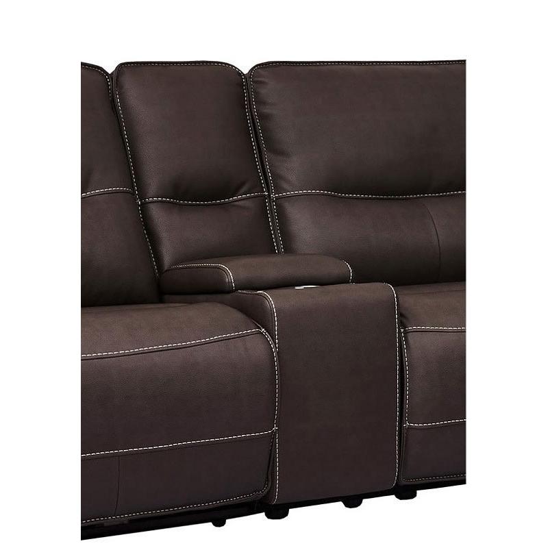 Parker Living Spartacus MSPA-PACKA(H)-CHO Chocolate 6 Piece Modular Power Reclining Sectional with Power Adjustable Headrests IMAGE 6