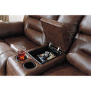  Signature Design by Ashley Stoneland Reclining Leather Look Loveseat with Console 3990494 IMAGE 5
