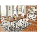  Signature Design by Ashley Valebeck Dining Table with Trestle Base D546-35 IMAGE 5