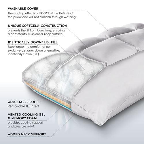 PureCare Queen Bed Pillow SUB-0° SoftCell Chill Select Hybrid Pillow (Queen) IMAGE 3