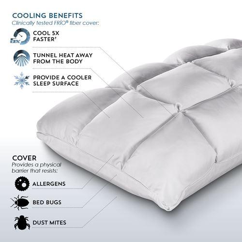 PureCare Queen Bed Pillow SUB-0° SoftCell Chill Latex Hybrid Pillow (Queen) IMAGE 5