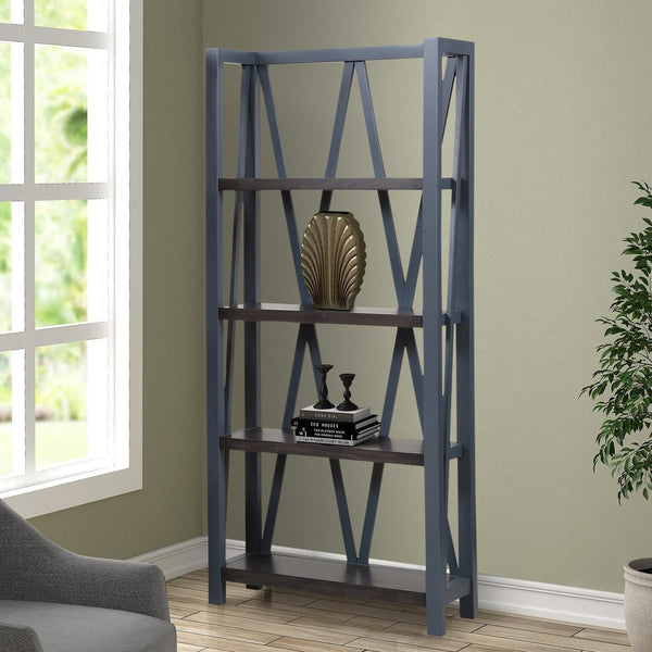 Parker House Furniture Americana Modern AME#330-DEN Denim Etagere Bookcase IMAGE 1