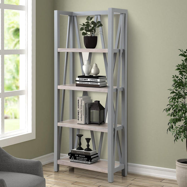 Parker House Furniture Americana Modern AME#330-DOV Dove Etagere Bookcase IMAGE 1
