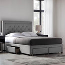  Malouf Watson Platform Bed Base - Stone (California King) IMAGE 5