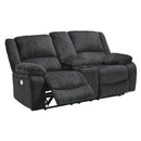  Signature Design by Ashley Draycoll 7650496 Double Reclining Power Loveseat with Console IMAGE 2