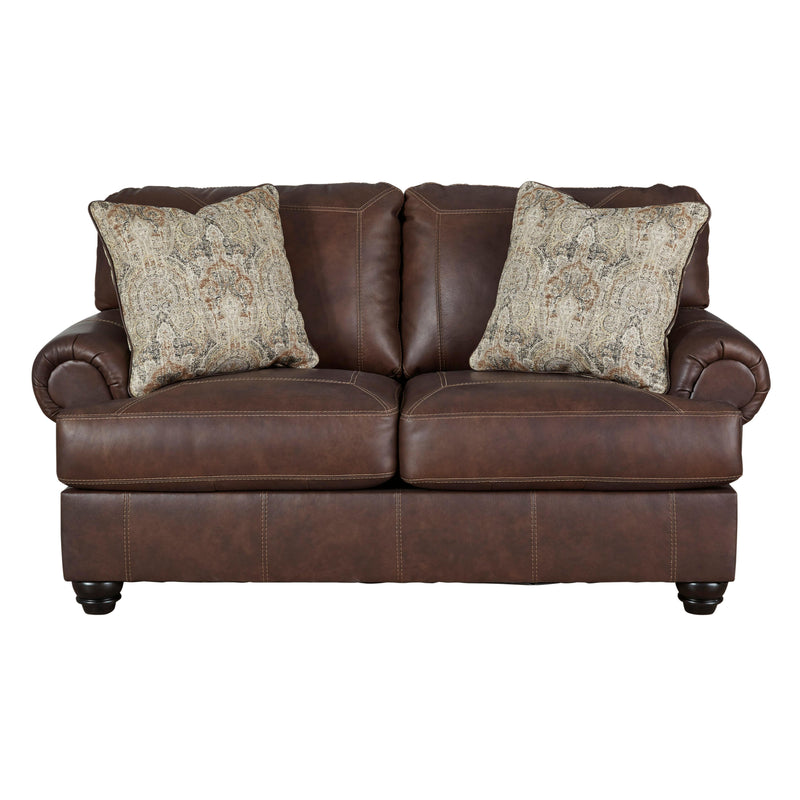 Signature Design by Ashley Beamerton Stationary Leather Match Loveseat 8790135 IMAGE 1
