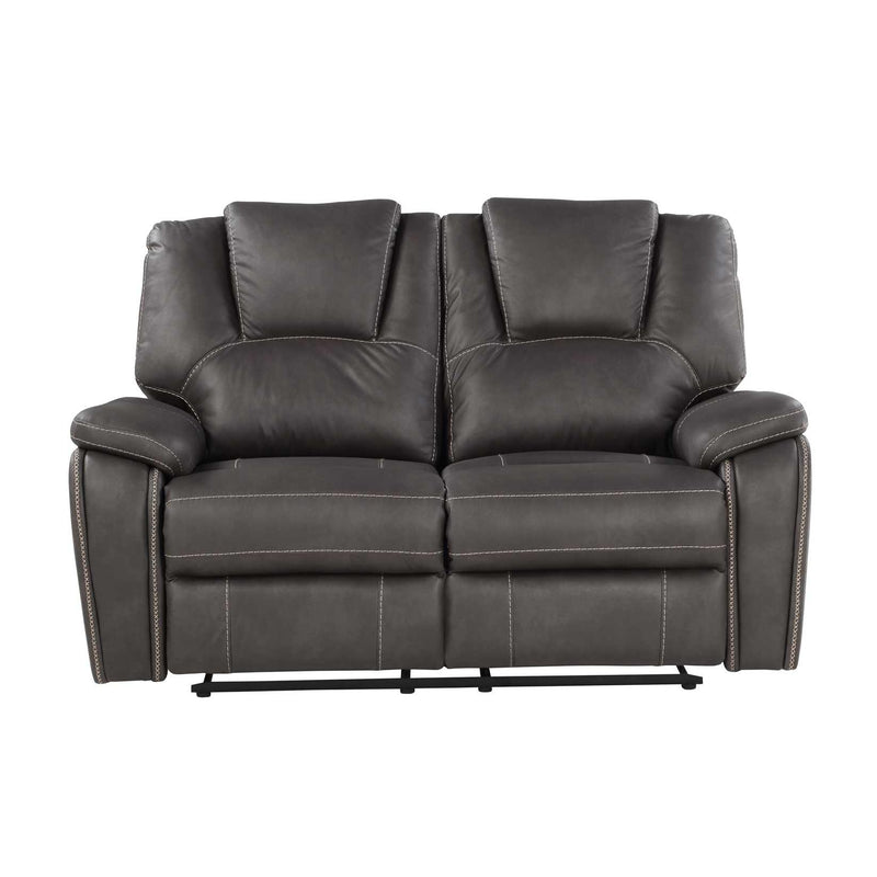 Steve Silver Furniture Katrine Reclining Leather Look Loveseat KT800LC IMAGE 1