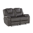 Steve Silver Furniture Katrine Reclining Leather Look Loveseat KT800LC IMAGE 3