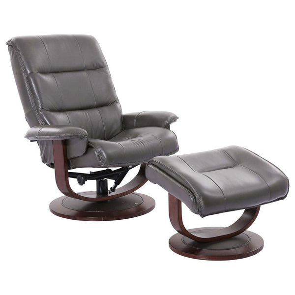 Parker Living Knight MKNI#212S-ICE Ice Manual Reclining Swivel Chair and Ottoman IMAGE 1