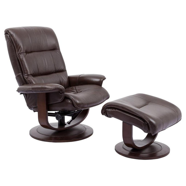 Parker Living Knight MKNI#212S-ROB Robust Manual Reclining Swivel Chair and Ottoman IMAGE 1