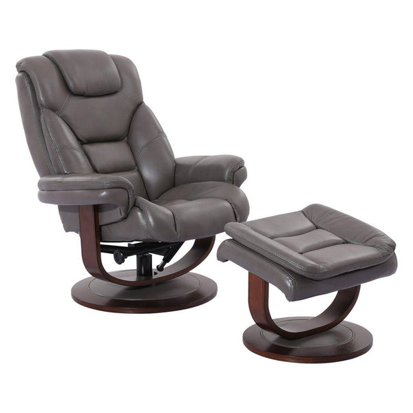 Parker Living Monarch MMON#212S-ICE Ice Manual Reclining Swivel Chair and Ottoman IMAGE 1
