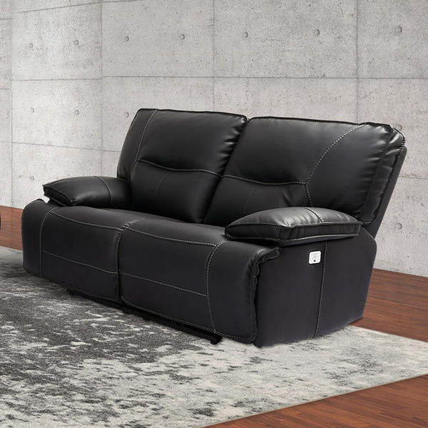 Parker Living Spartacus MSPA#822PH-BLC Black Power Reclining Loveseat IMAGE 1