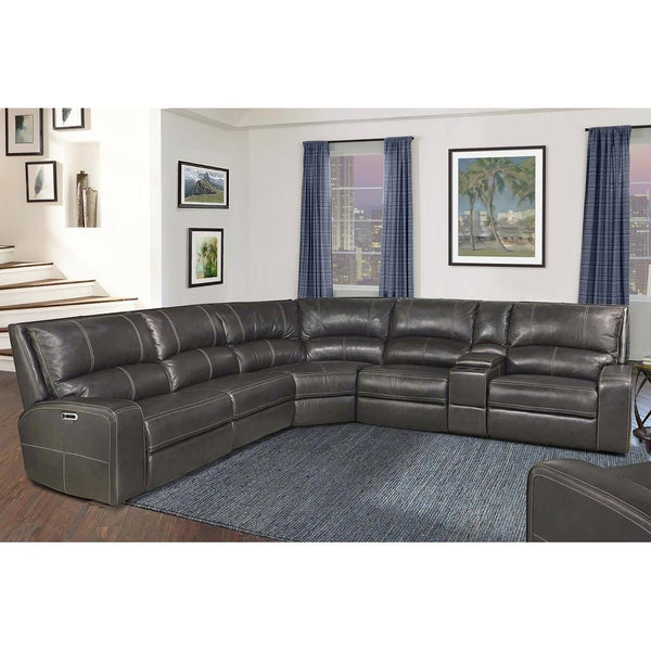 Parker Living Swift MSWI-PACKA(H)-TWI Twilight 6 Piece Modular Power Reclining Sectional with Power Adjustable Headrests IMAGE 1