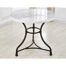 Steve Silver Furniture Round Claire Dining Table with Marble Top and Pedestal Base CR340T IMAGE 3