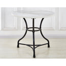 Steve Silver Furniture Round Claire Dining Table with Marble Top and Pedestal Base CR340T IMAGE 4