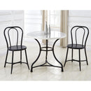 Steve Silver Furniture Round Claire Dining Table with Marble Top and Pedestal Base CR340T IMAGE 5