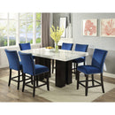 Steve Silver Furniture Camila Counter Height Dining Table with Marble Top CM420WT/CM540PB IMAGE 3