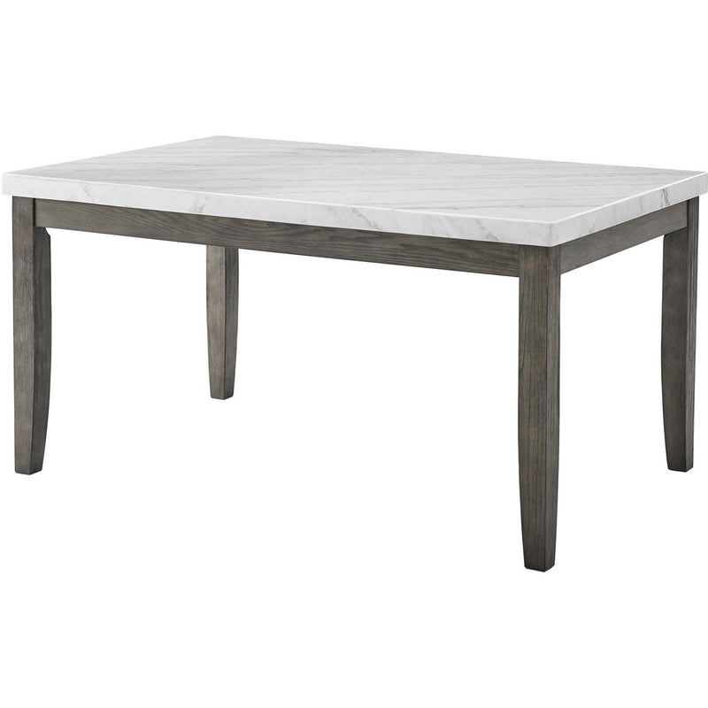 Steve Silver Furniture Emily Dining Table with Marble Top EM500WT IMAGE 2