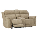  Signature Design by Ashley Next-Gen DuraPella 5930218 Power Reclining Loveseat with Console and Adjustable Headrest IMAGE 3