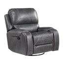 Steve Silver Furniture Keily Swivel Glider Rocker Leather Look Recliner KE800CG IMAGE 1