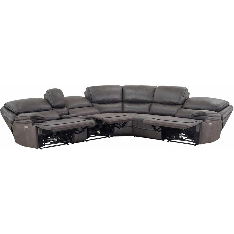 Steve Silver Furniture Plaza Power Reclining Fabric and Leather Look 6 pc Sectional LZ950AC/LZ950APR/LZ950C/LZ950LAPR/LZ950RAPR/LZ950W IMAGE 3