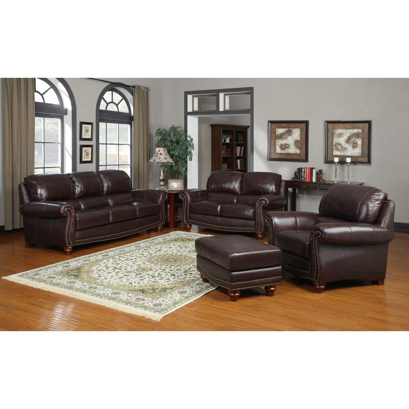 Leather Italia USA Presidential Stationary Leather Loveseat 1669-S9922-022952 IMAGE 2
