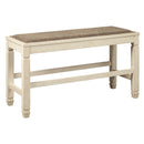  Signature Design by Ashley Bolanburg D647-09 Double Counter Upholstered Bench IMAGE 1