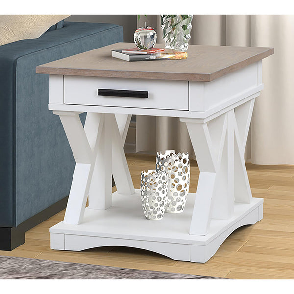 Parker House Furniture Americana Modern AME#02-COT Cotton End Table IMAGE 1