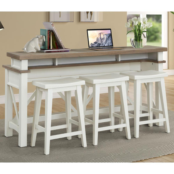 Parker House Furniture Americana Modern AME#09-4-COT Cotton Everywhere Console with 3 Stools IMAGE 1