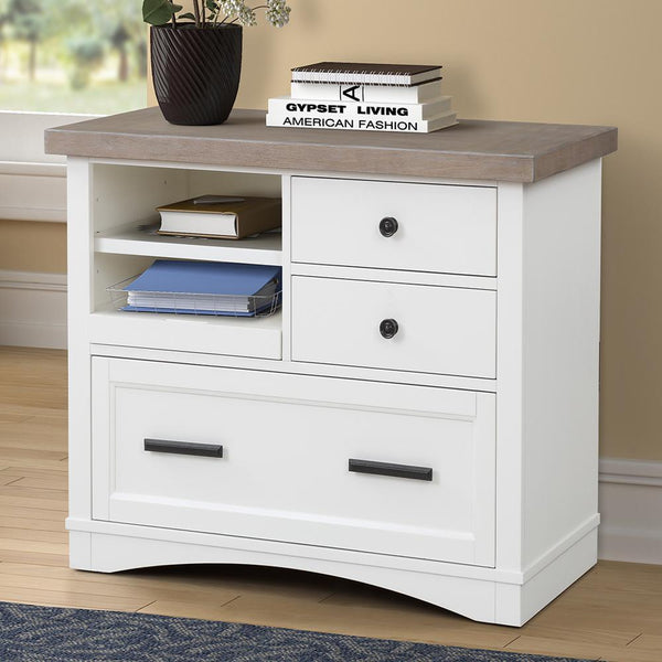 Parker House Furniture Americana Modern AME#342F-COT Cotton Functional File with Power Center IMAGE 1