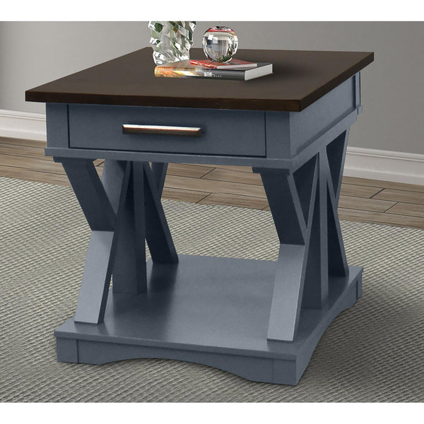 Parker House Furniture Americana Modern AME#02-DEN Denim End Table IMAGE 1